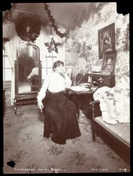Portrét Minnie Maddern Fiske, 1903 (stříbrný želatinový tisk)
